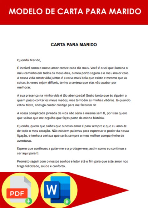 Modelo De Carta Para O Dia Dos Namorados Formato Word