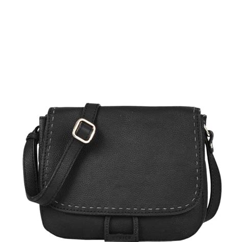 Etrier Tradition Sac Besace Cuir Noir