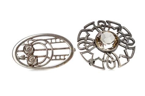 Lot 801 Two Scottish Silver Brooches