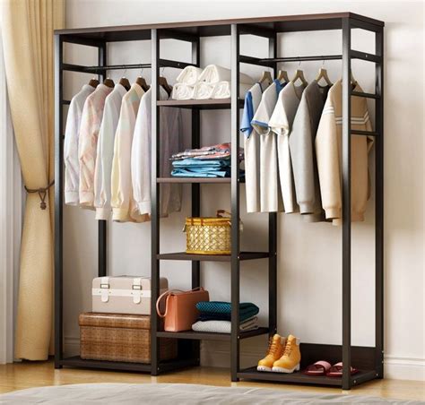 Cupboard Shelves Clothing Rack Bedroom