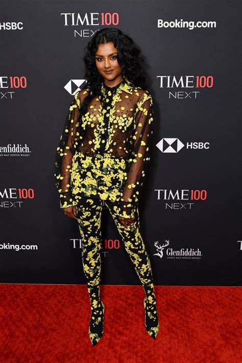 Bridgerton Star Simone Ashley In Valentino At The Time100 Gala In Or