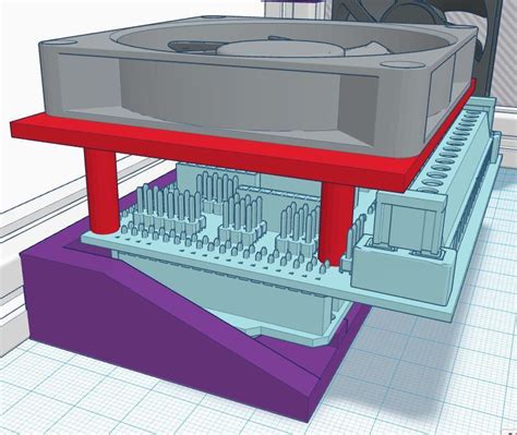 Simple 80mm Fan Holder For Radds By Jbabio Download Free Stl Model