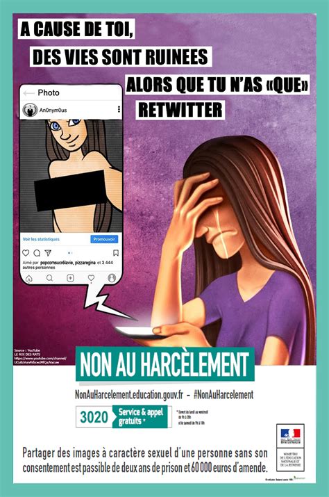 Affiche Contre Le Harcèlement 67 Non Au Harcèlement Le