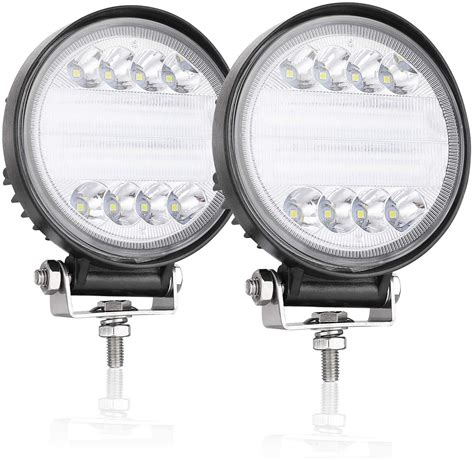 Offroadtown Round Led Lights Pcs W Round Offroad Lights Combo