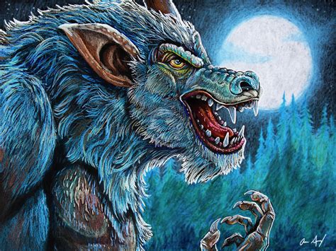 Werewolf Drawing By Aaron Spong Fine Art America