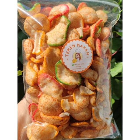 Jual KERUPUK SEBLAK PEDAS 200gr KRUPUK SEBLAK KERING DAUN JERUK