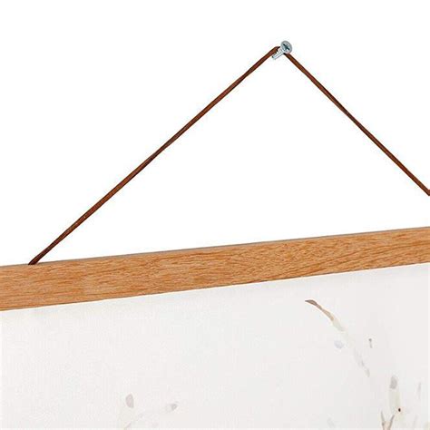 21 50cm Magnetic Teak Wooden Scroll Picture Hanger Diy Painting Frame