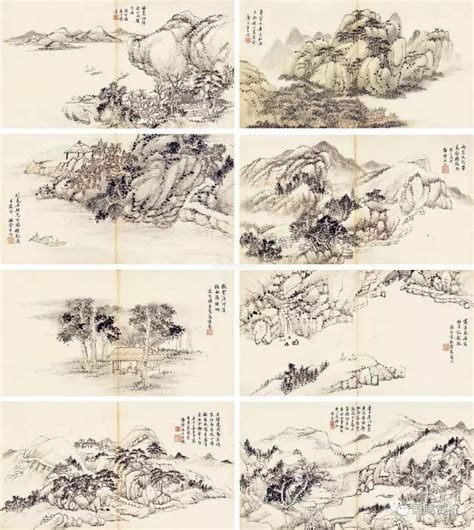 【分享】晚清“娄东画派”代表画家——秦祖永山水画作30幅 宗而神