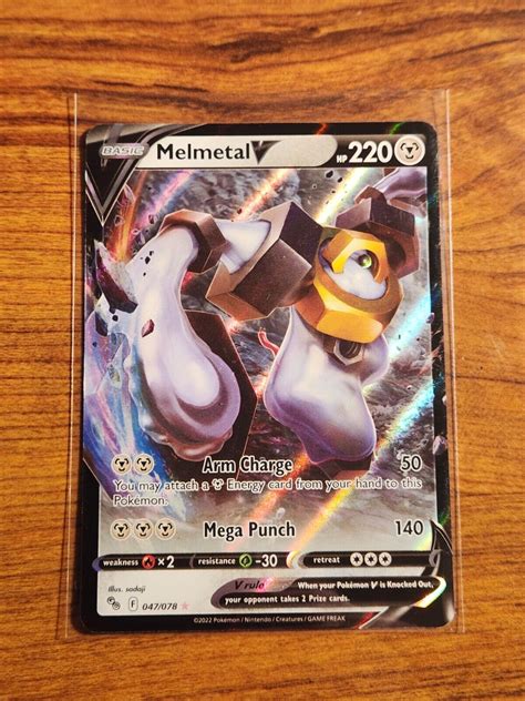 Melmetal V Pokemon Go Holo Ultra Rare Card Nm Ebay