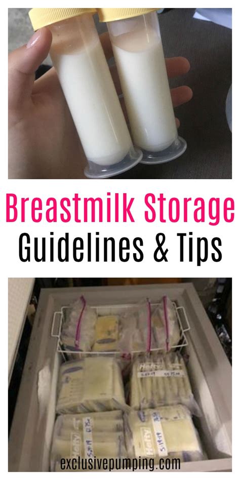 Breastmilk Storage Guidelines Click For Information On How Long