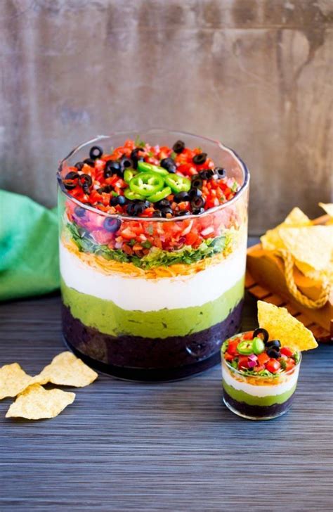 7 Layer Dip Recipe Layered Dip Recipes Best Guacamole Recipe Mexican Food Recipes Authentic