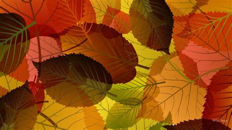 Gather Fall Leaves Hd Desktop Wallpaper Widescreen High Definition