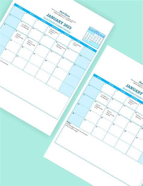 Social Media Content Calendar Google Sheets Excel Template Net