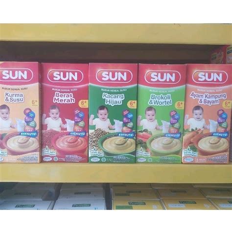 Jual Sun Bubur Sereal Susu 6 Kemasan Box 120gr Shopee Indonesia