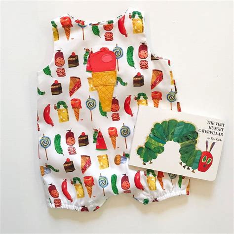 Very Hungry Caterpillar Romper First Birthday Onesie Hungry Etsy