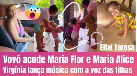 Maria Flor Em PÉ Tocando Bateria Quase Cai 😱 Maria Alice Com Ciúmes 😱