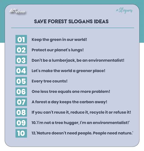 Best slogan on save forest - Tiplance