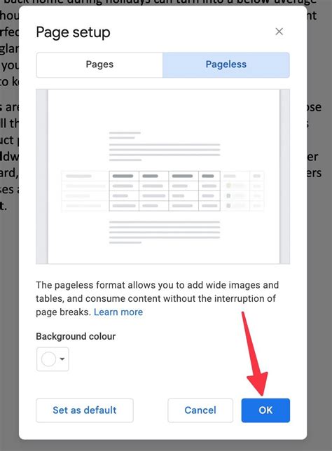 How To Use Google Docs Pageless Format