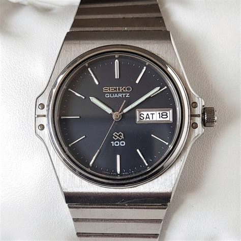 Vintage Seiko Sq Quartz Watch Mens Day Date