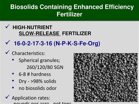 PPT - A Sustainable Biosolids Process & Fertilizer Product PowerPoint Presentation - ID:6403260