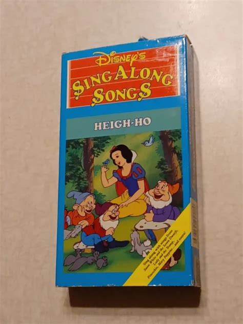 DISNEY SING ALONG Songs VHS Tape Heigh Ho EUR 14 55 PicClick DE