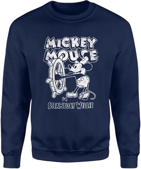 Myszka Miki Vintage Steamboat Willie Mickey Mouse M Ska Bluza L