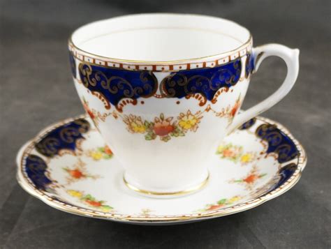 Royal Standard Fine Bone China Cup And Saucer Royal Blue With Etsy