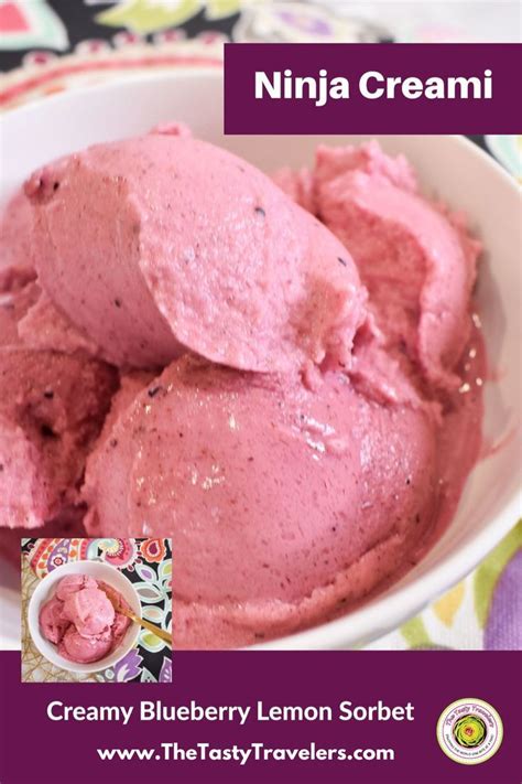 Ninja Creami Creamy Blueberry Lemon Sorbet Recette Recette Ninja