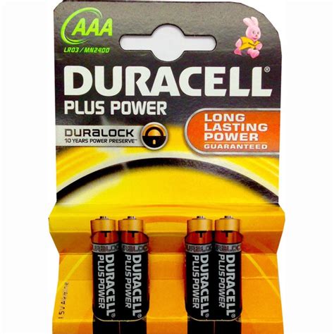 Baterii Alcaline Duracell Plus Power Mn2400 Lr3 Aaa Blister De 4 Buc Emag Ro