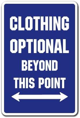 Signjoker Clothing Optional Parking Sign Pool Spa Hot Tub Wall Plaque Decoration Bigamart