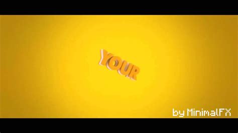 Orange Intro Template By MinimalFX Cinema 4D After Effects IT