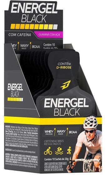 Gel Energel Black 10 Sachês Bodyaction Carb Up Sabor Guarana Acai Bcaa