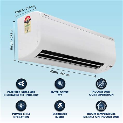 Daikin FTKM50U 1 5 Ton 5 Star Inverter Split AC Tunmarg Aircon