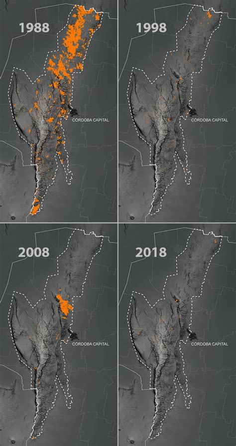 El Instituto Gulich Cartografió Los Incendios Que Afectaron Las Sierras