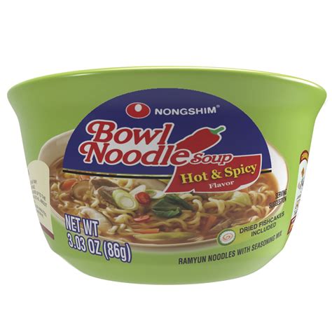 Nongshim Bowl Noodle Hot And Spicy Beef Ramyun Ramen Noodle Soup Bowl 3