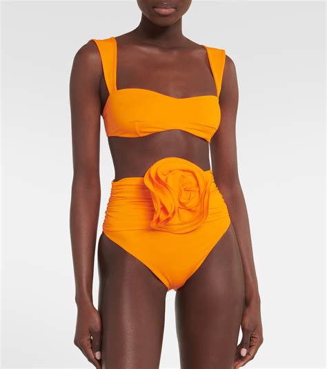 Bustier Bikini Top In Orange Magda Butrym Mytheresa