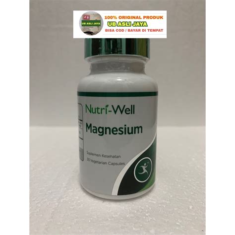 Jual Nutriwell Magnesium 400mg 30 Kapsul Original Shopee Indonesia