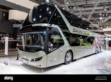 HANNOVER, GERMANY - SEP 27, 2018: New NEOPLAN Skyliner luxury double ...