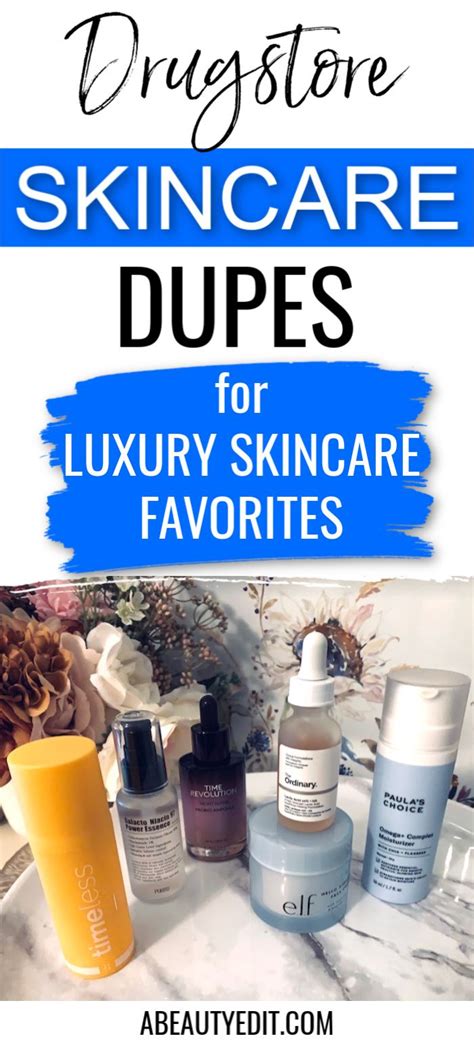 Drugstore Skincare Dupes For Best Selling Luxury Skincare Products A