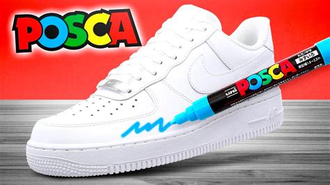 Customizing Air Force S With Posca Markers Simple Youtube