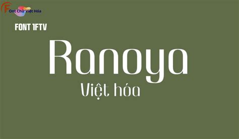 Font 1ftv Fonts Chữ Việt Hóa