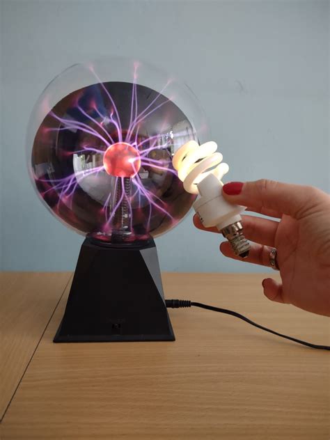 Light The Fluorescent Bulb Using A Plasma Ball Sciencefunkids