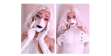 White Close Mouth Silicone Half Face Mask