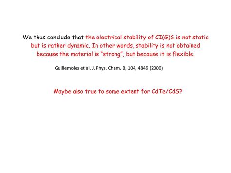 PPT Stability And Degradation In CdTe CdS And CIGS Photovoltaic