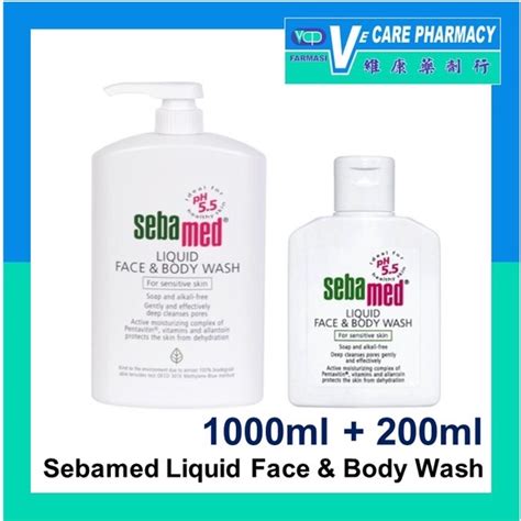 Sebamed Liquid Face And Body Wash 200ml 1000ml 1000ml 200ml Shopee Malaysia