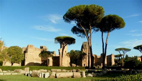 Italy, Rome, Baths of Caracalla (Terme Di Caracalla), Great Court and ...