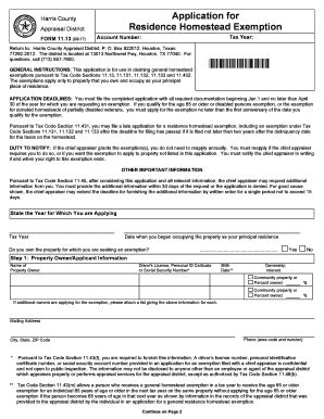 TX HCAD 11 13 2017 Complete Legal Document Online