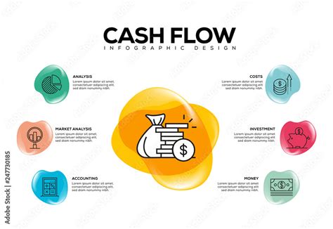 CASH FLOW INFOGRAPHIC CONCEPT Stock Vector Adobe Stock