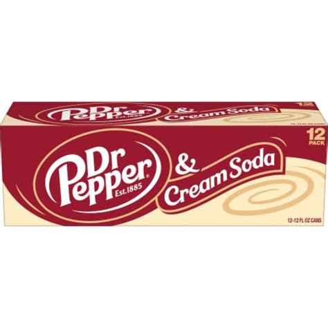 Dr Pepper And Cream Soda Cans 12 Pk 12 Fl Oz Fred Meyer