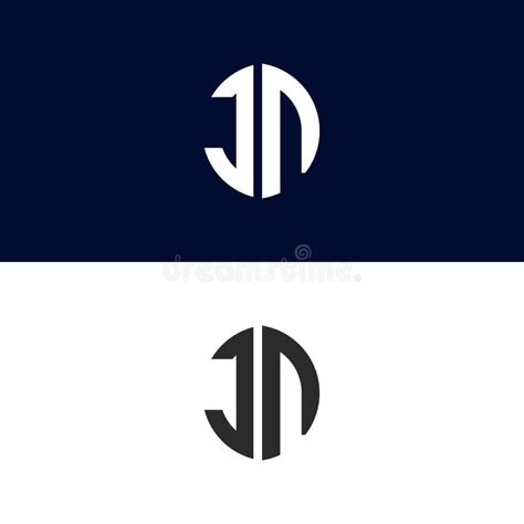 JN Initial Letter Logo Vector Template Creative Modern Monogram